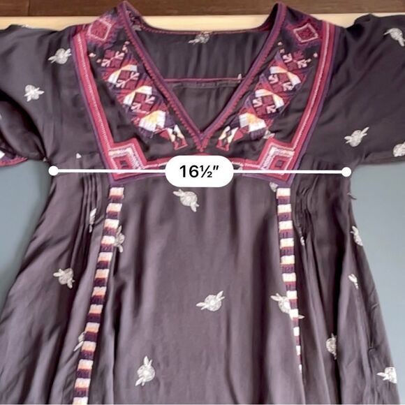 Free People Tulum Smock Dress with Embroidery - Cleopatra Coleman - Picture 14 of 14